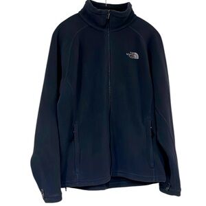 THE NORTH FACE MENS FULL ZIP FRONT PERFORMANCE FLEECE JACKET DARK BLUE SIZE M